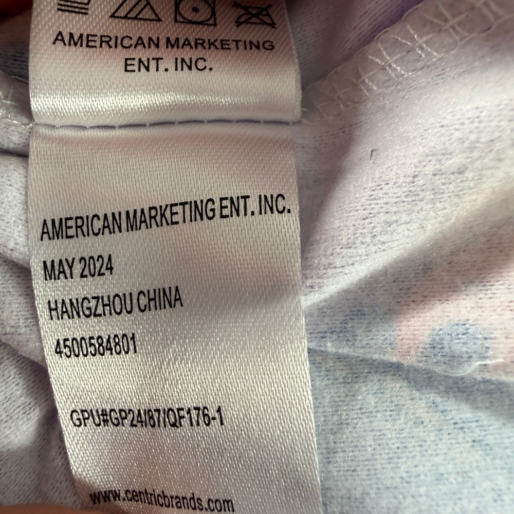 Bluey Girls Allover Character Print Purple Fleece Ruffle Nightgown Size 4 NWT - Picture 8 of 8